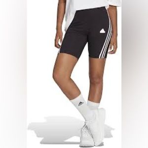 Adidas Bike Shorts Stripe Logo. Never worn